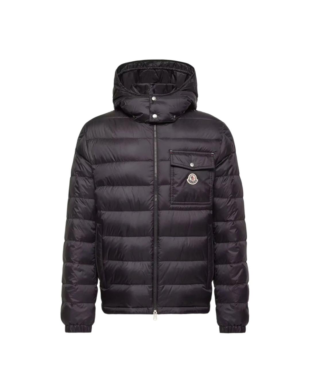 MONCLER Темно-синий синтетический пуховик, фото 5