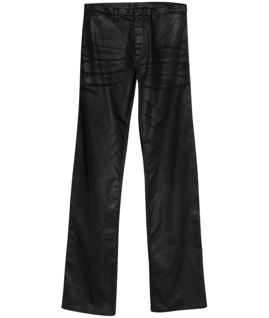 GUCCI Черные хлопковые прямые джинсы, фото 1
