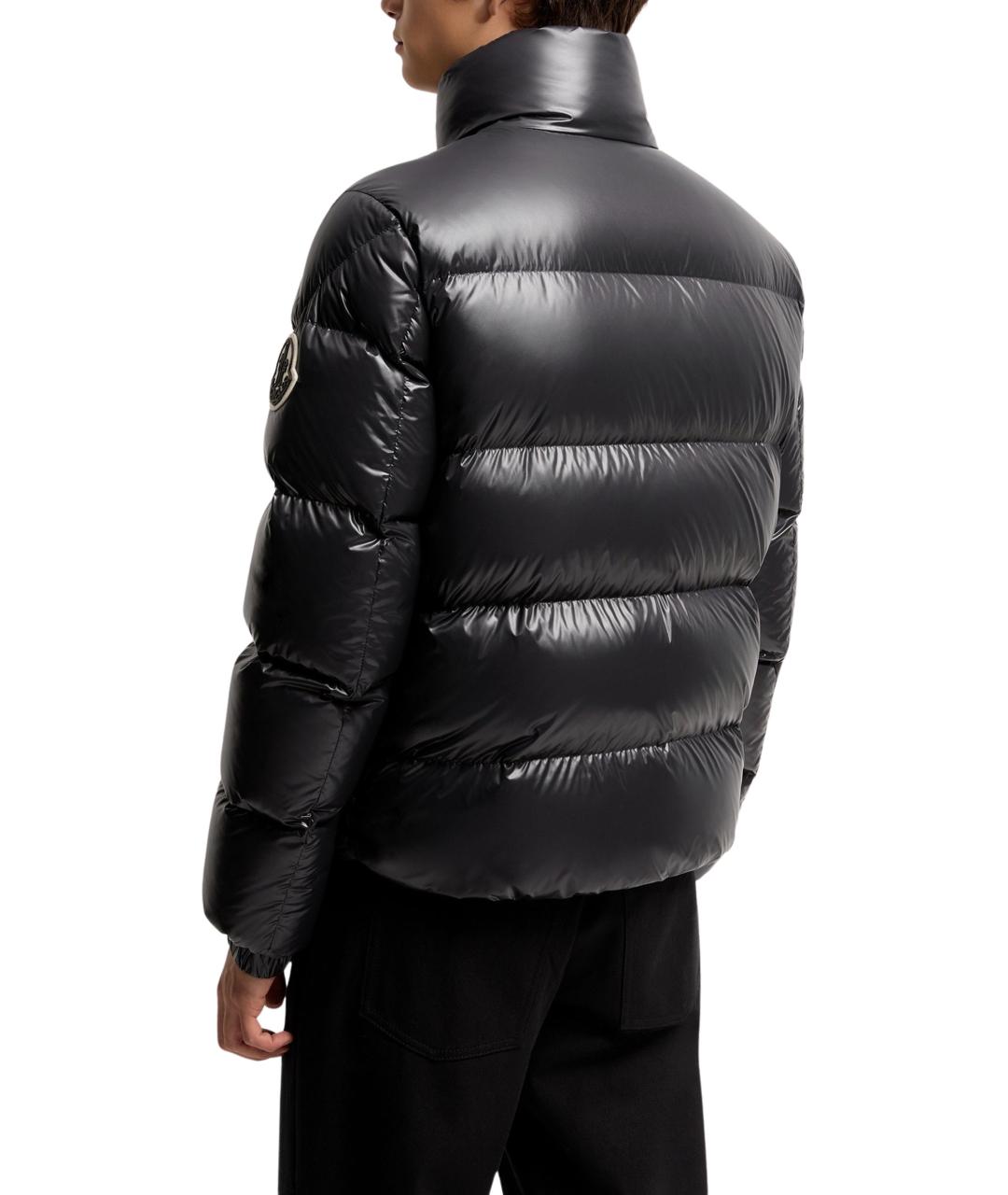MONCLER Черный полиамидовый пуховик, фото 3