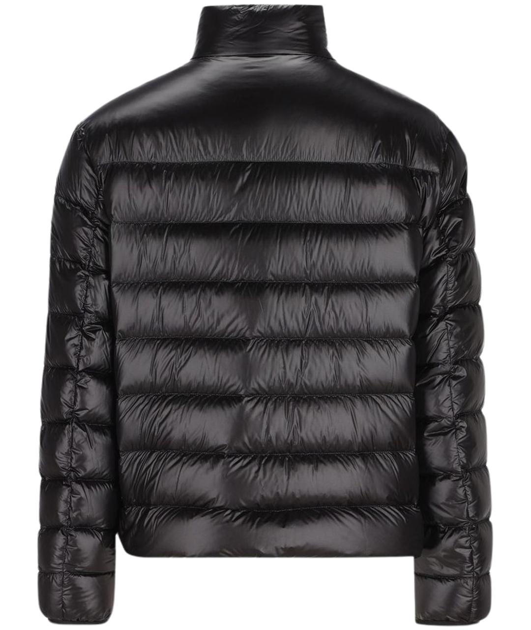 MONCLER Черный полиамидовый пуховик, фото 2