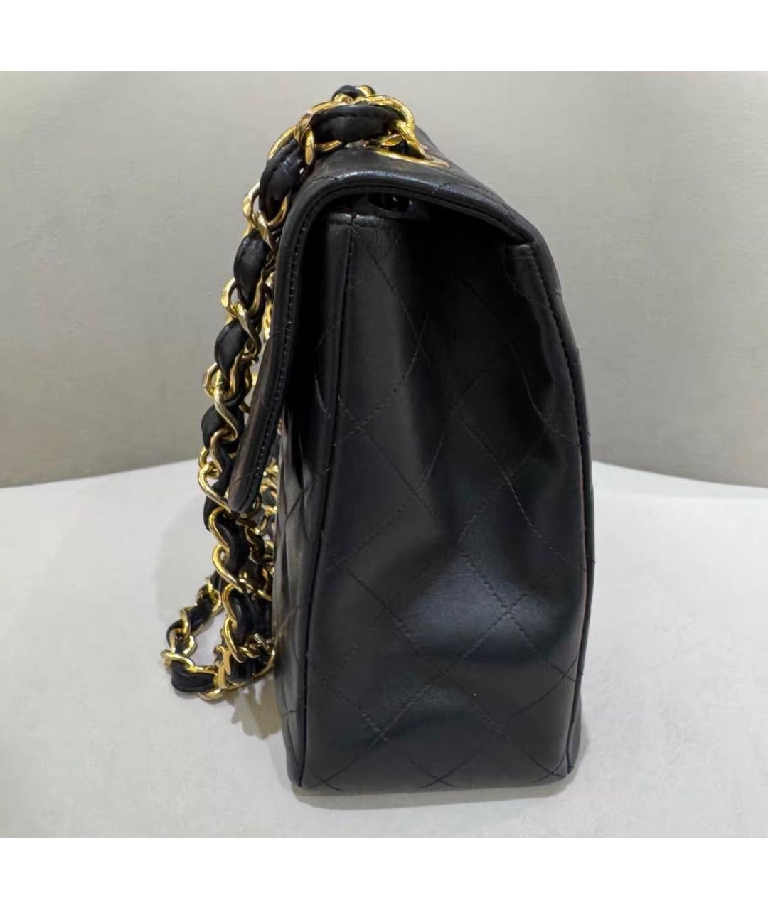 CHANEL Черная кожаная сумка тоут, фото 5