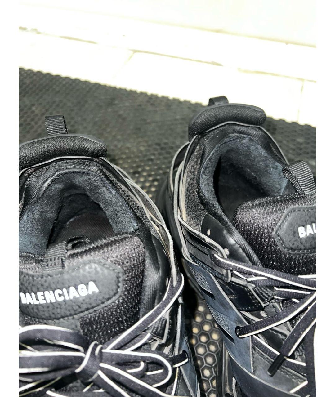 BALENCIAGA Черные резиновые низкие кроссовки / кеды, фото 4