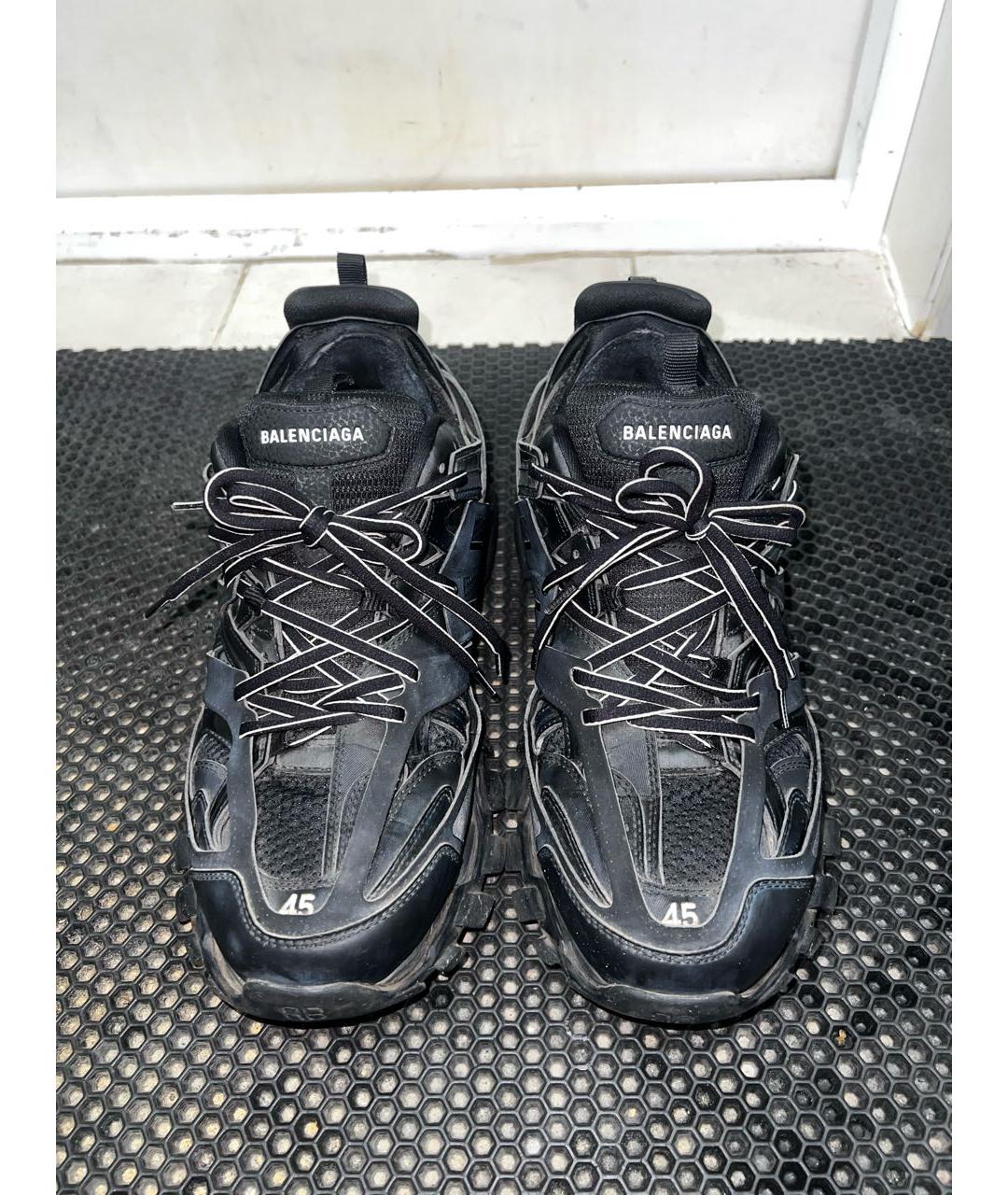 BALENCIAGA Черные резиновые низкие кроссовки / кеды, фото 2
