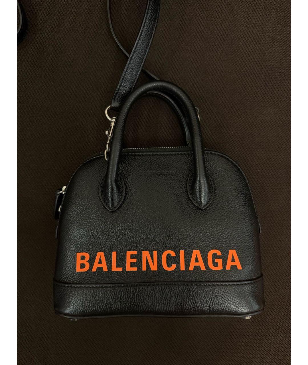 BALENCIAGA Черная кожаная поясная сумка, фото 7