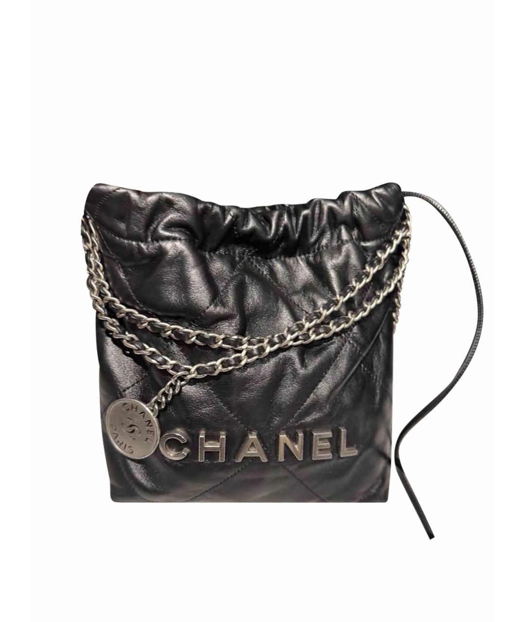 CHANEL Черная кожаная сумка тоут, фото 1