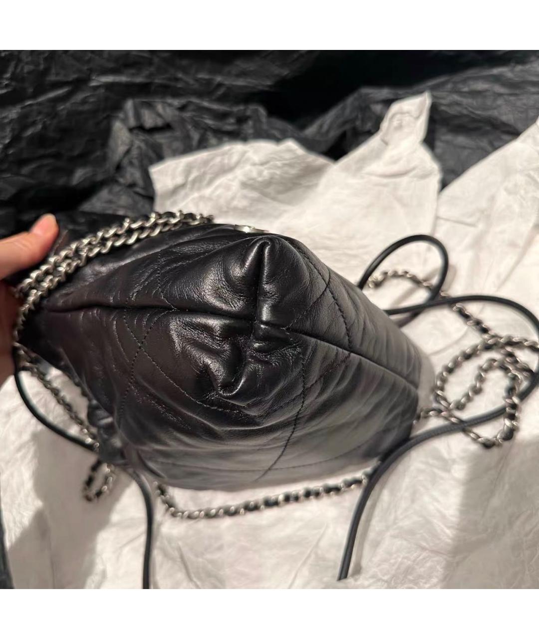 CHANEL Черная кожаная сумка тоут, фото 3