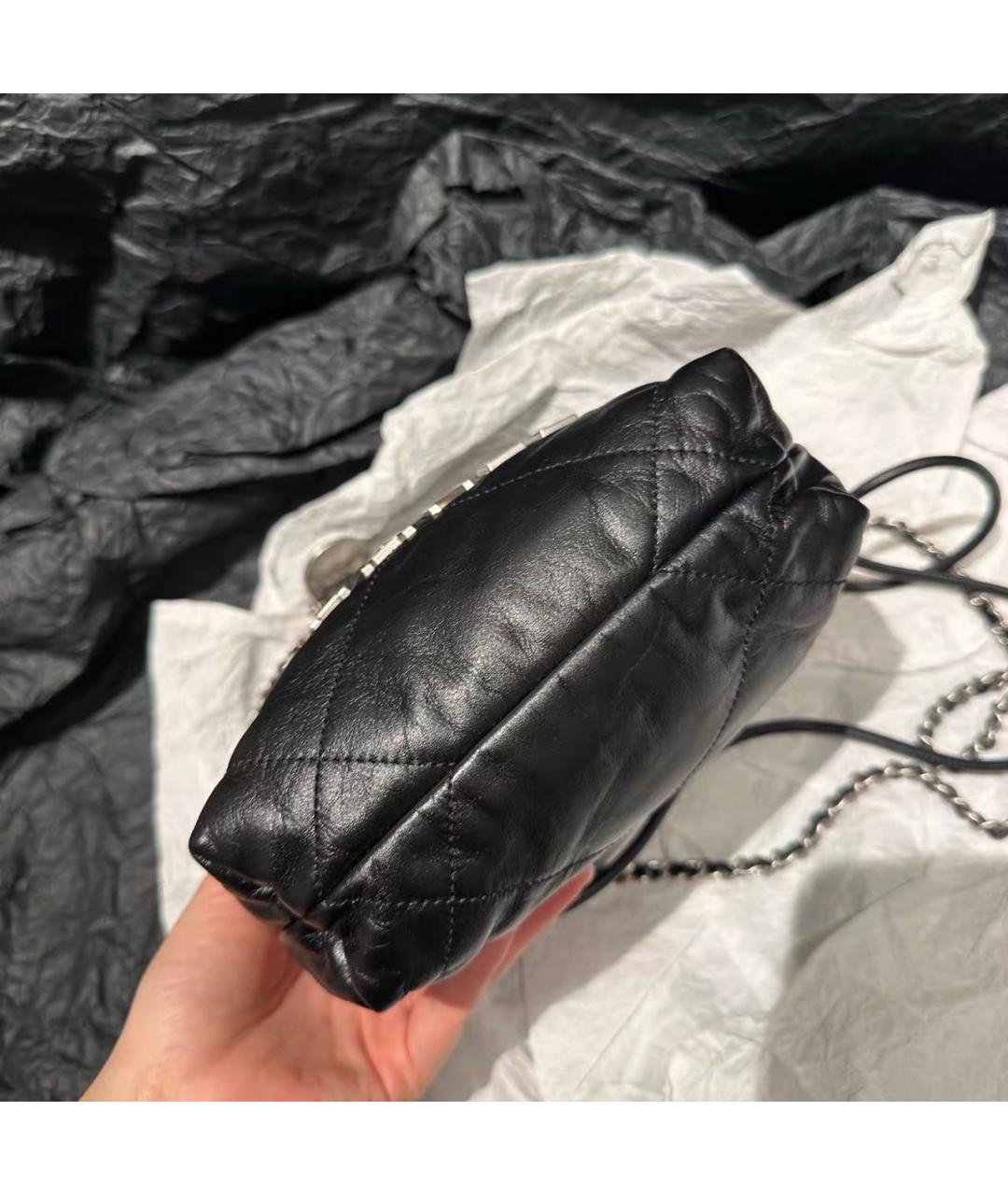 CHANEL Черная кожаная сумка тоут, фото 4