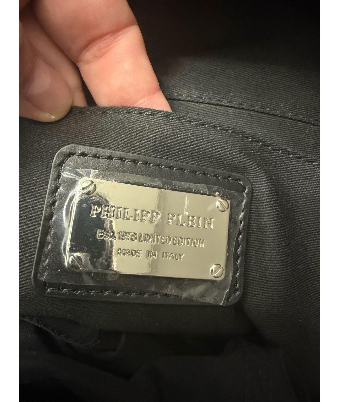 PHILIPP PLEIN Черный рюкзак, фото 4
