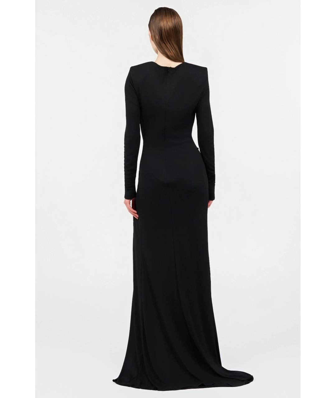 ROBERTO CAVALLI Черное ацетатное коктейльное платье, фото 4