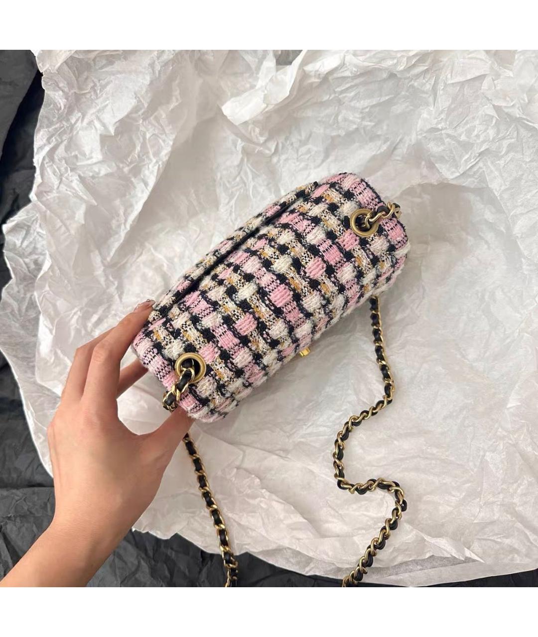 CHANEL Мульти твидовая сумка через плечо, фото 3