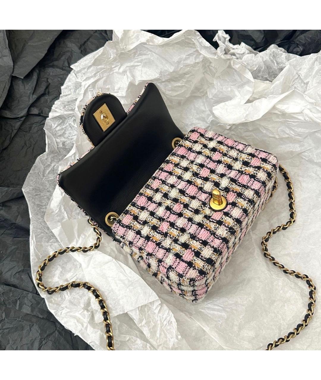 CHANEL Мульти твидовая сумка через плечо, фото 5