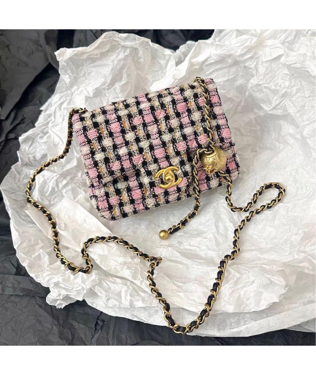 CHANEL Мульти твидовая сумка через плечо, фото 7