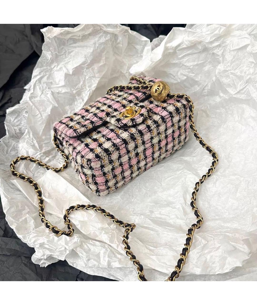 CHANEL Мульти твидовая сумка через плечо, фото 2