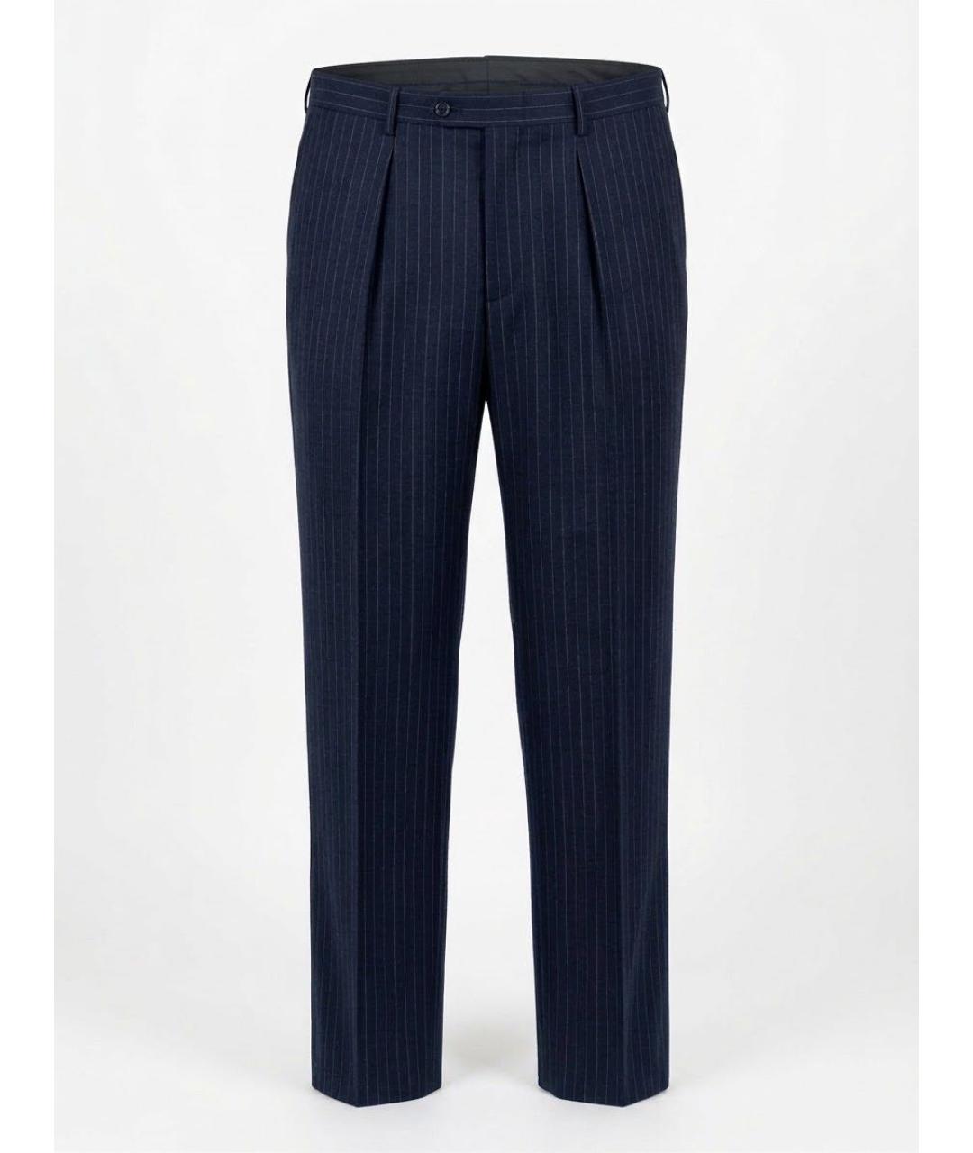 GUCCI Антрацитовые шерстяные классические брюки, фото 9