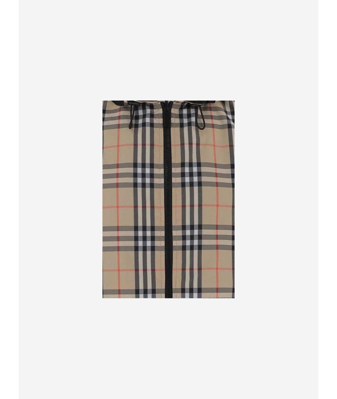 BURBERRY Бежевая нейлоновая куртка, фото 3