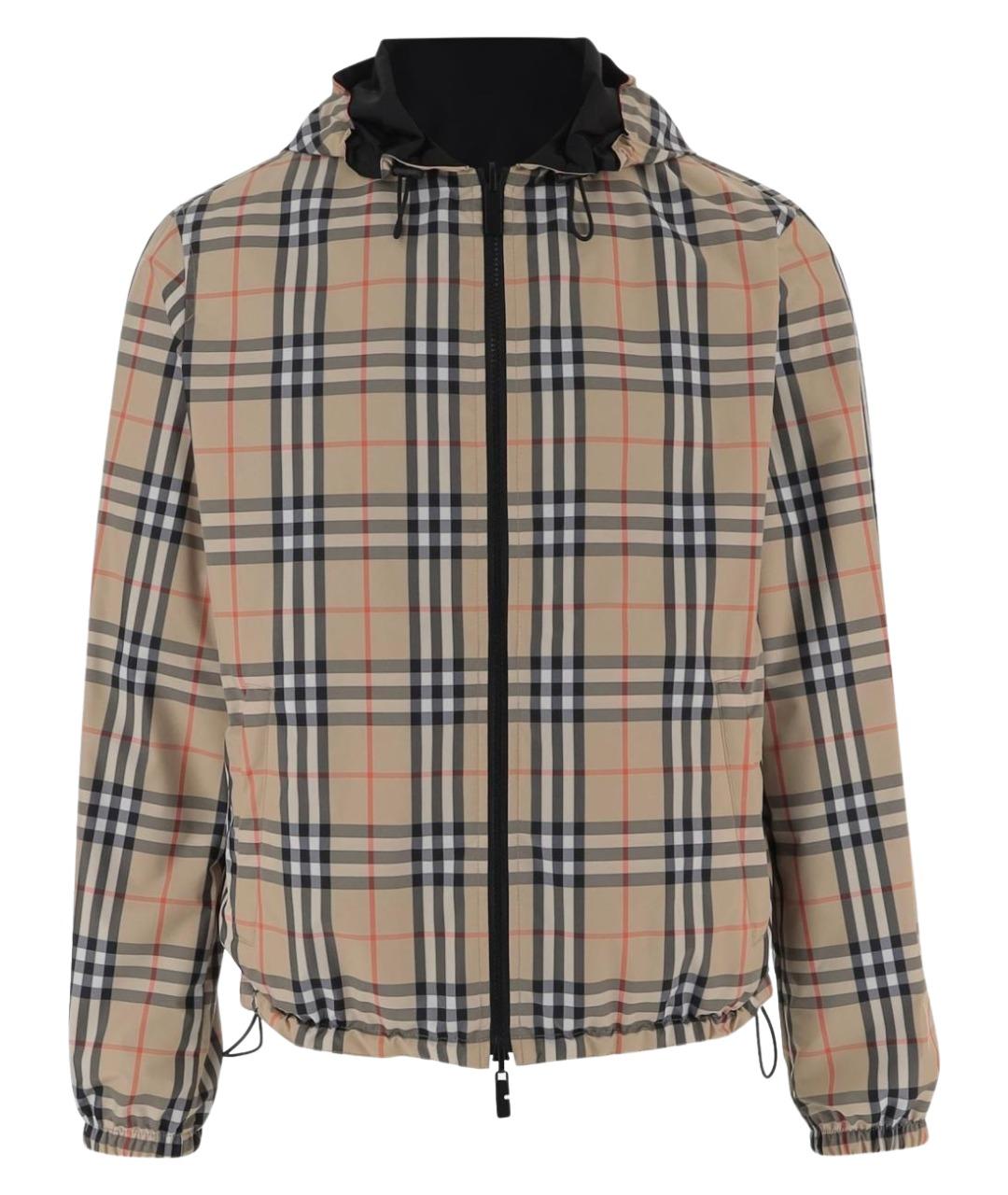 BURBERRY Бежевая нейлоновая куртка, фото 1