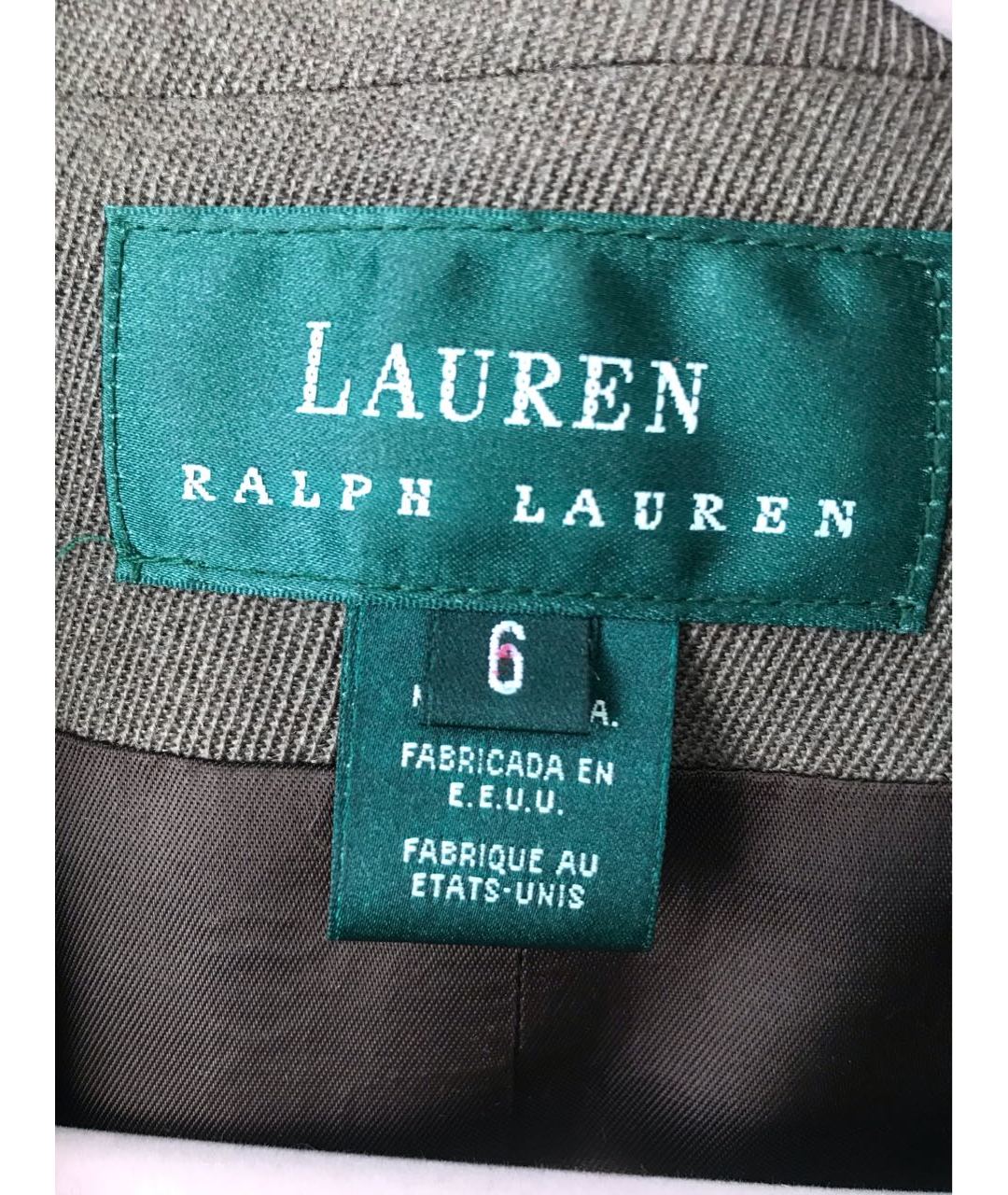 RALPH LAUREN Коричневый шерстяной жакет/пиджак, фото 4