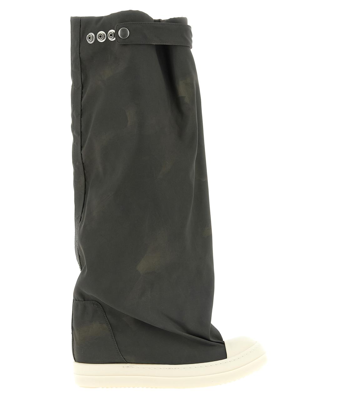 RICK OWENS DRKSHDW Серые синтетические ботинки, фото 1