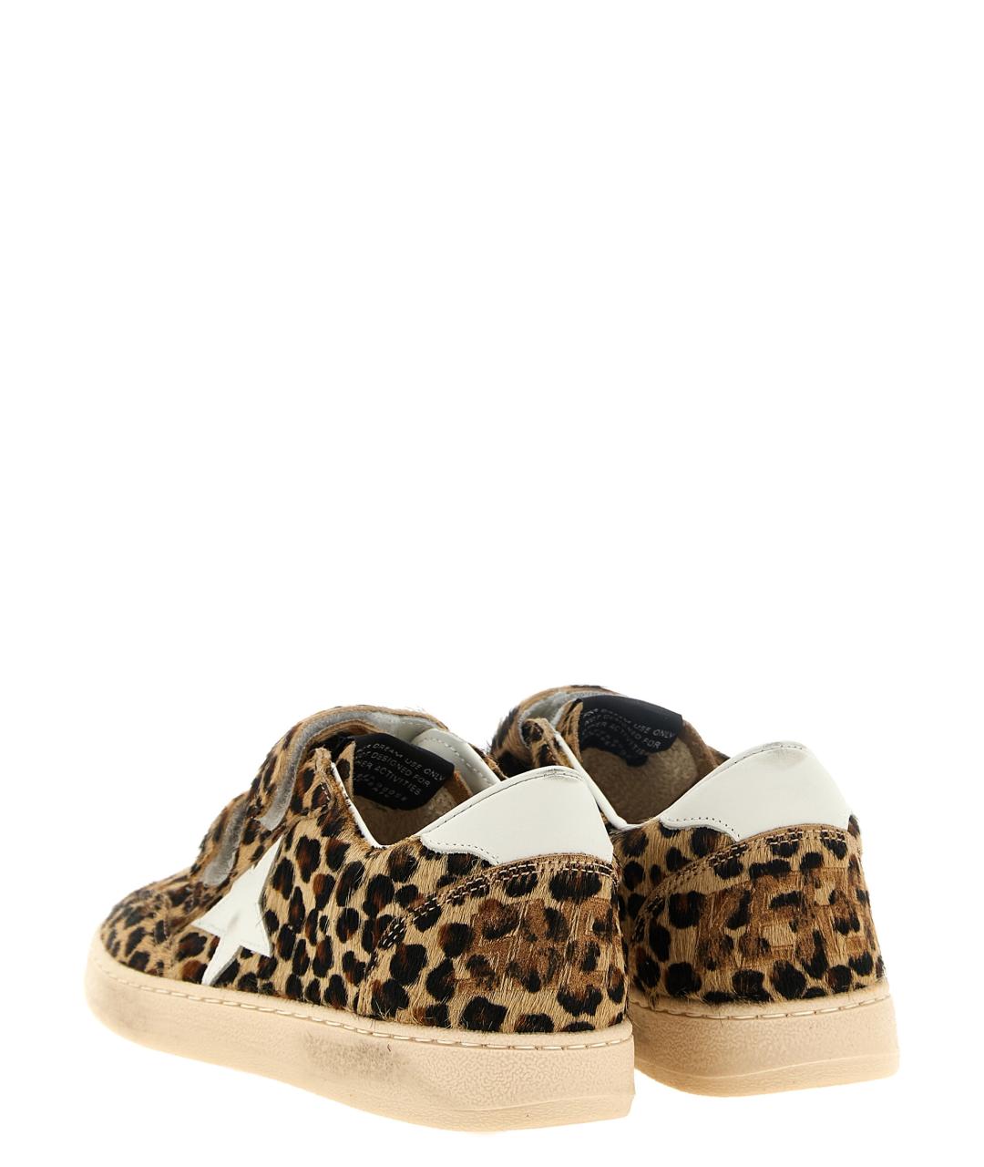 GOLDEN GOOSE Коричневые кожаные кеды, фото 2
