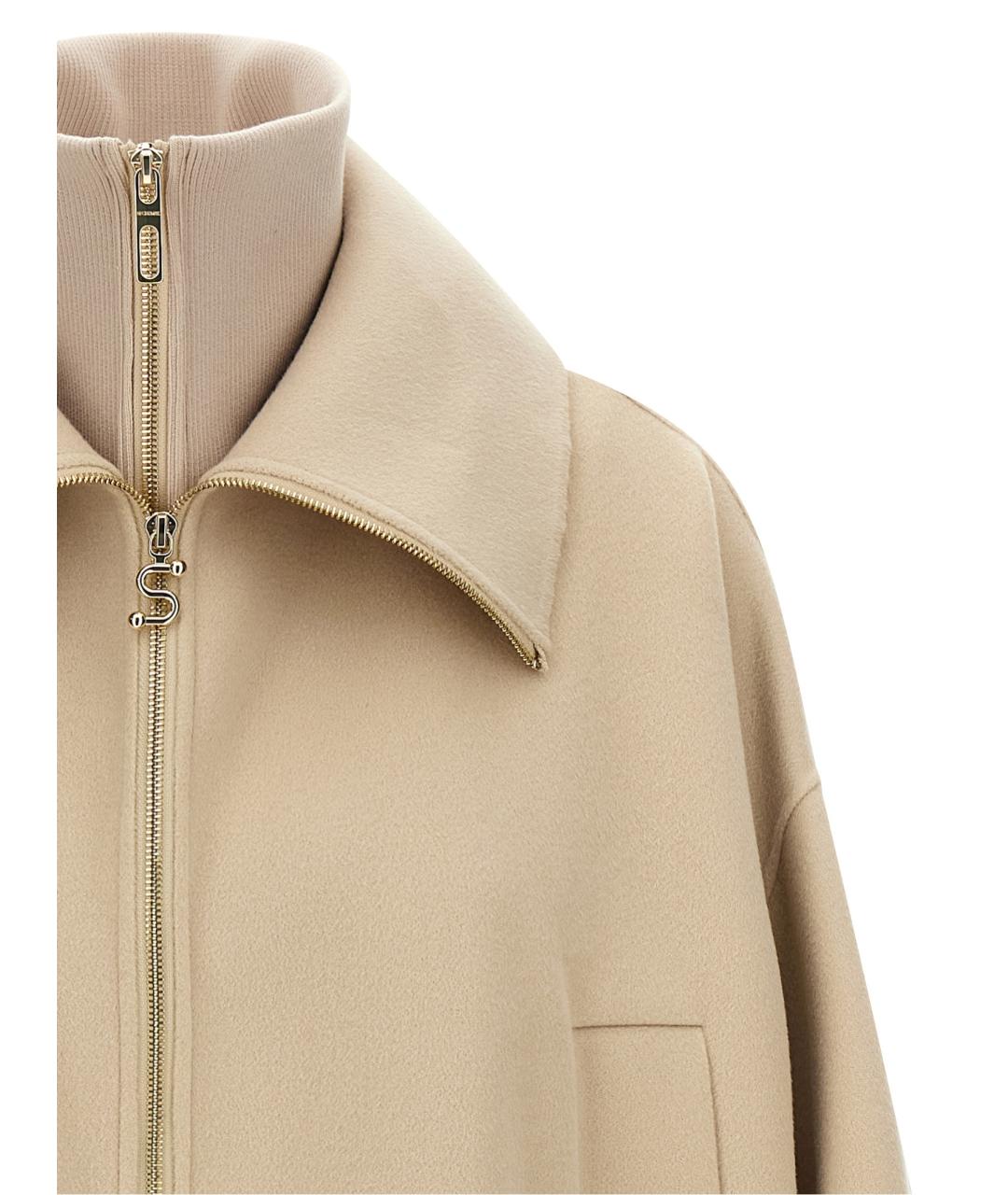 SPORTMAX Бежевая куртка, фото 4