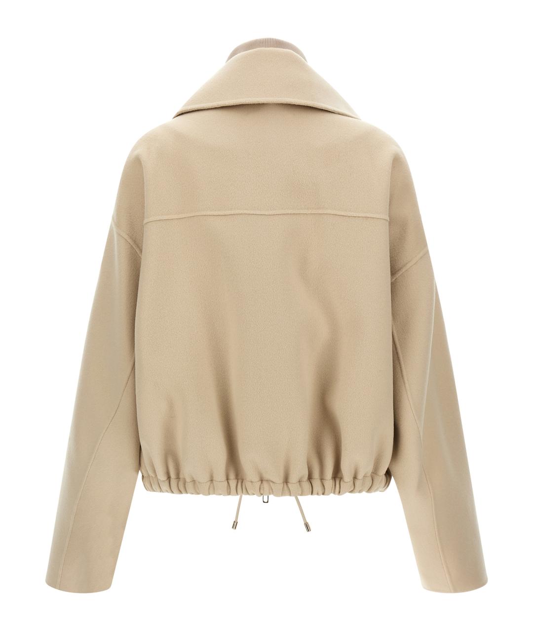 SPORTMAX Бежевая куртка, фото 3