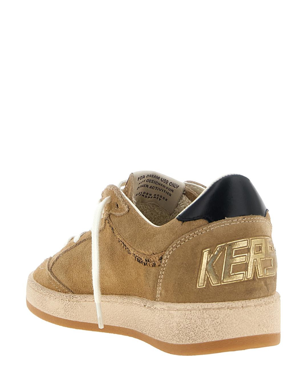 GOLDEN GOOSE Бежевые кожаные кеды, фото 4