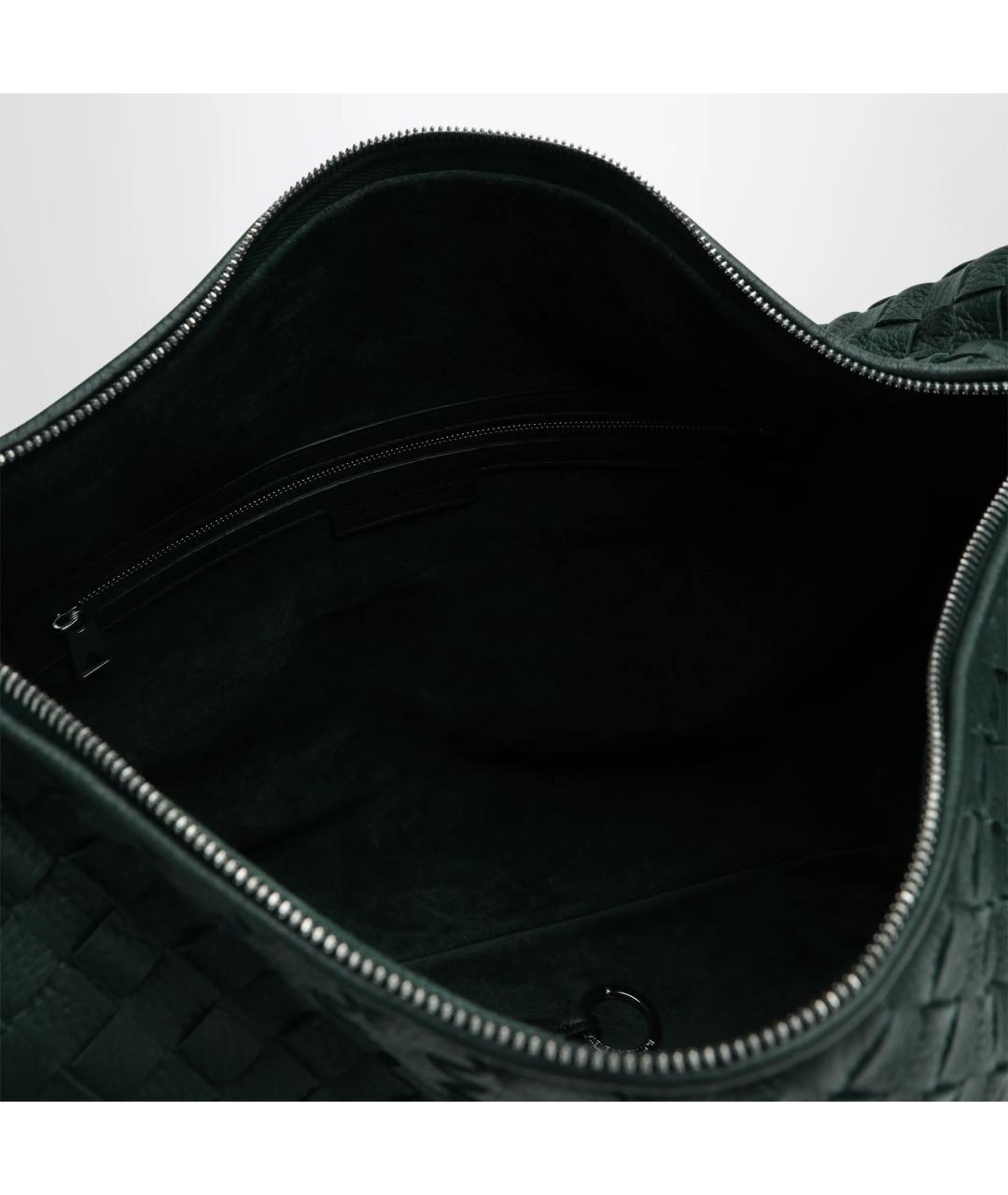 BOTTEGA VENETA Зеленая кожаная сумка на плечо, фото 4
