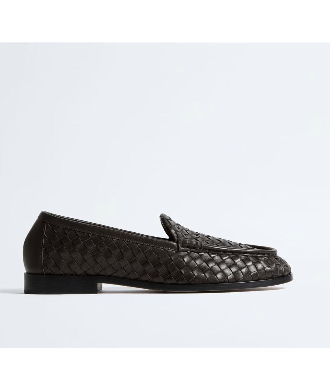 BOTTEGA VENETA Коричневые кожаные лоферы, фото 5
