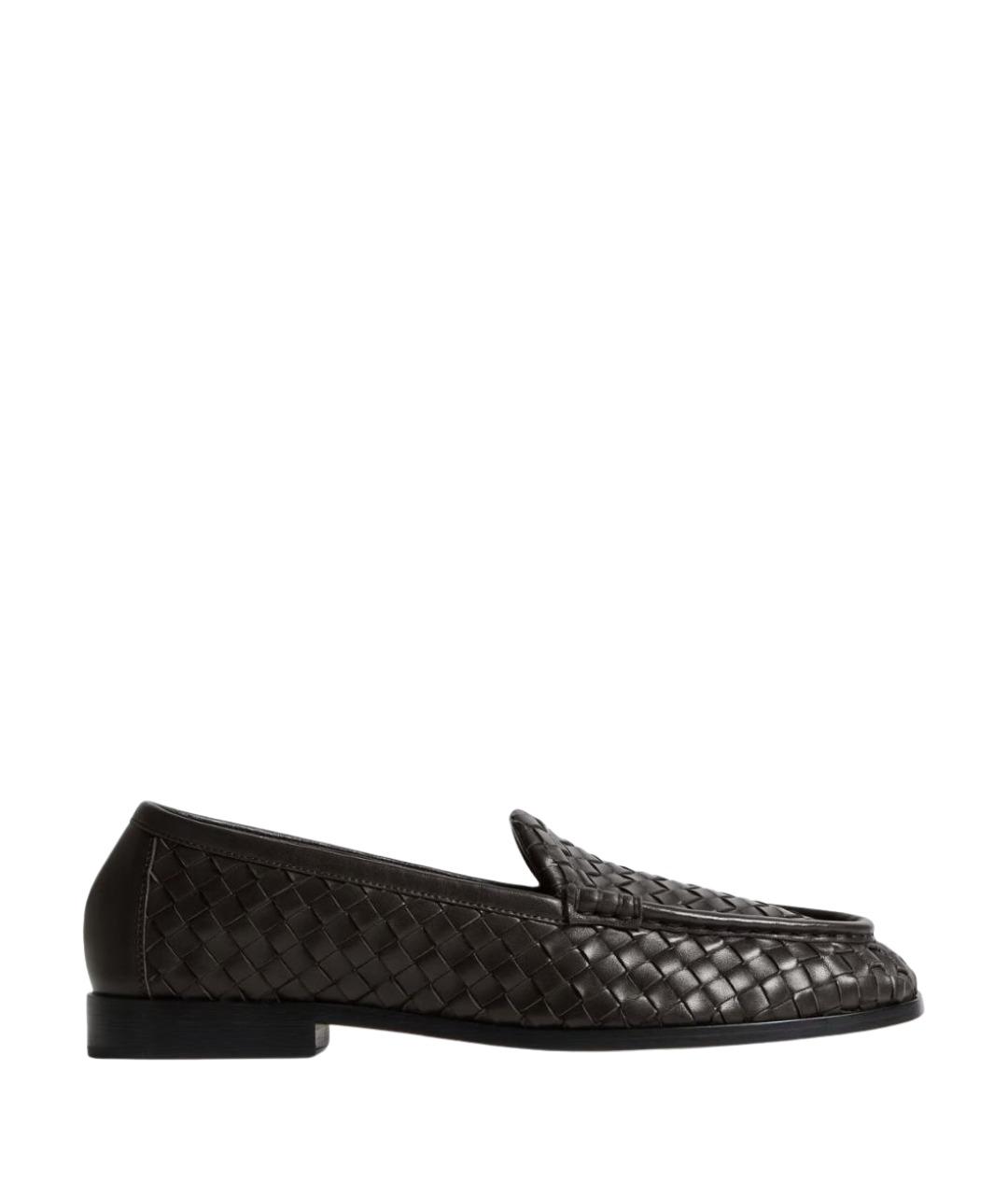 BOTTEGA VENETA Коричневые кожаные лоферы, фото 1