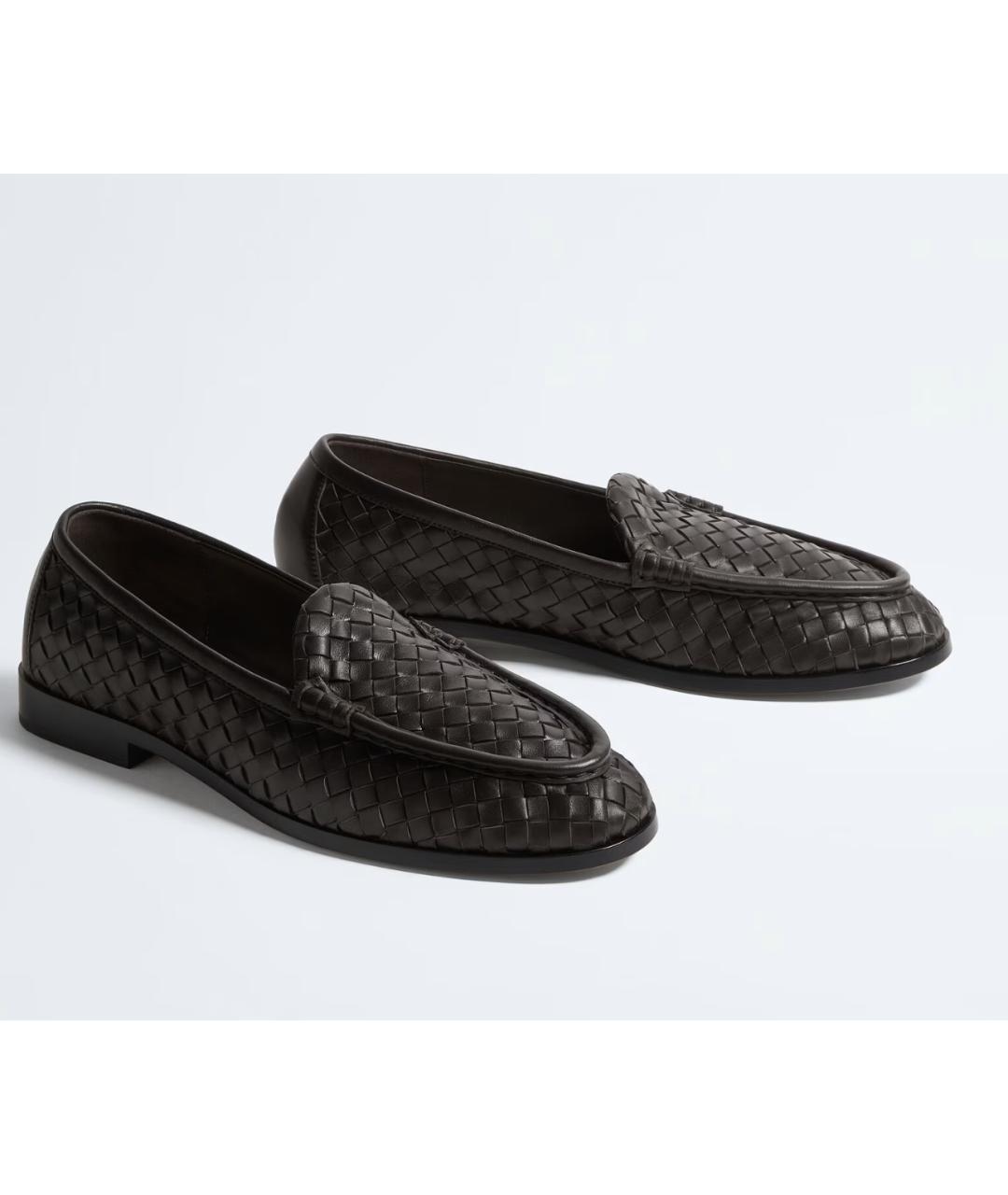 BOTTEGA VENETA Коричневые кожаные лоферы, фото 3
