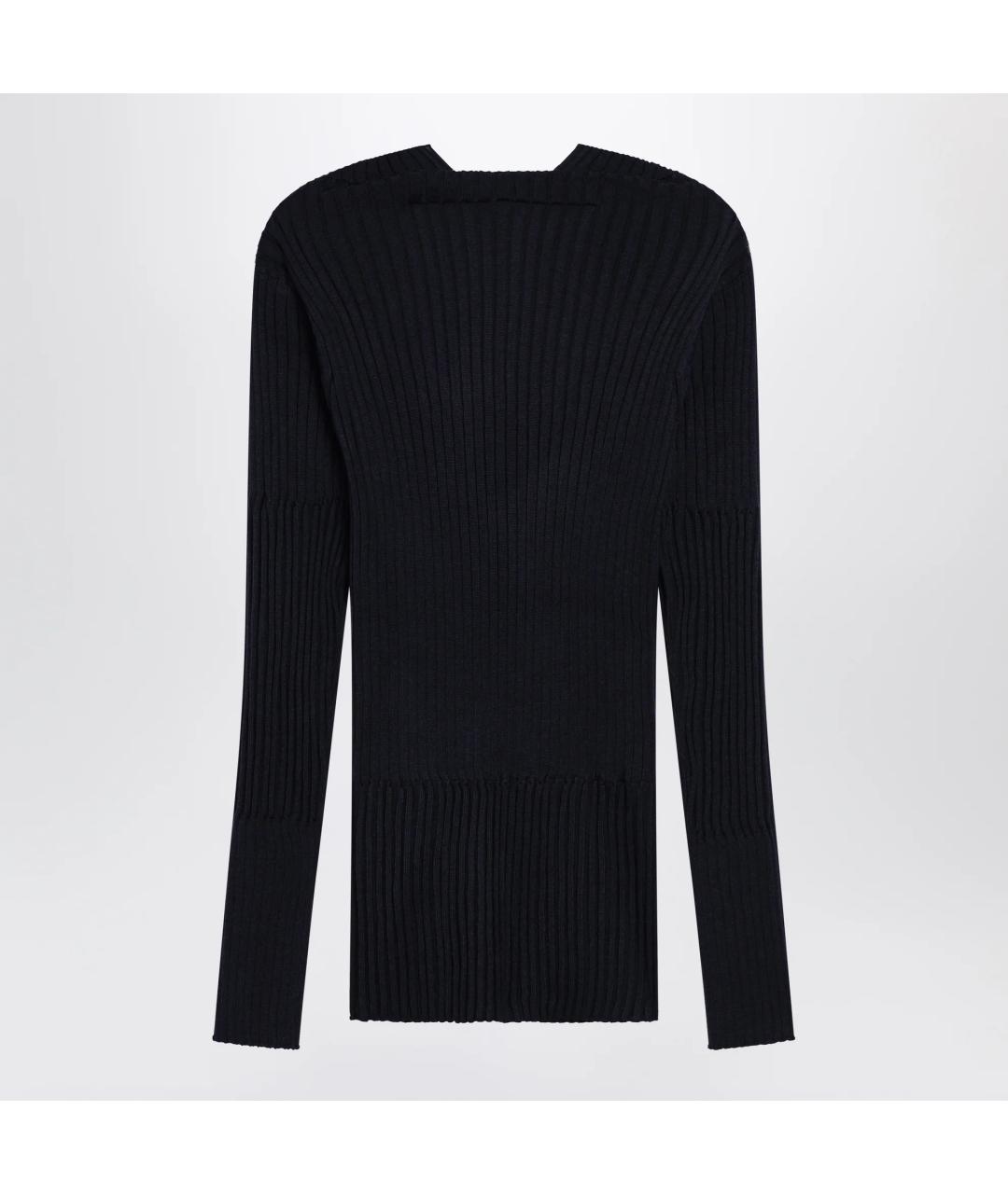 BOTTEGA VENETA Темно-синий кашемировый джемпер / свитер, фото 2