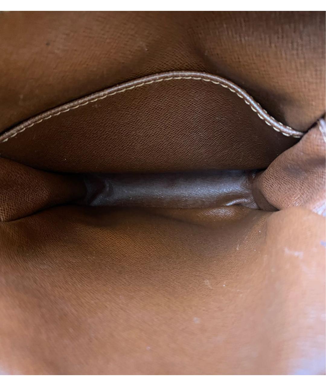 LOUIS VUITTON PRE-OWNED Коричневая кожаная сумка через плечо, фото 6