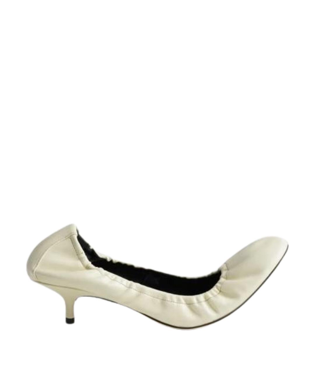 PHOEBE PHILO Белые кожаные туфли, фото 1