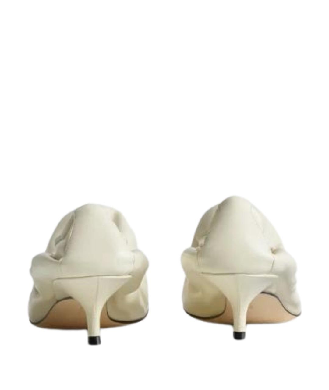 PHOEBE PHILO Белые кожаные туфли, фото 2