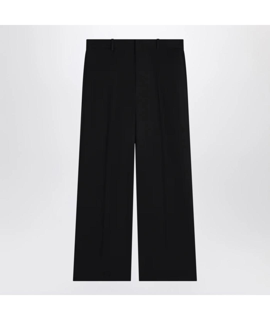 CELINE Черные шерстяные прямые брюки, фото 3