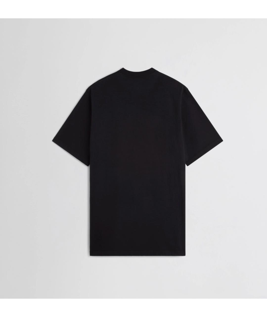 PHOEBE PHILO Черная хлопковая футболка, фото 2
