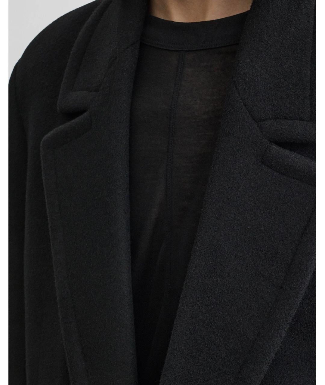 PHOEBE PHILO Черное шерстяное пальто, фото 5