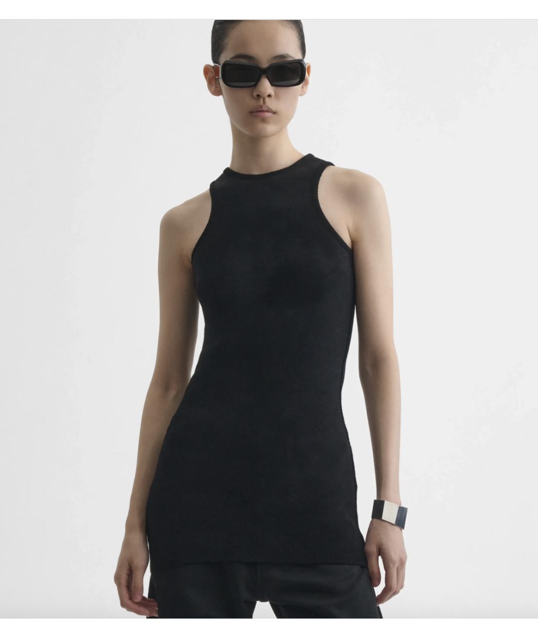 PHOEBE PHILO Черная шерстяная майка, фото 3