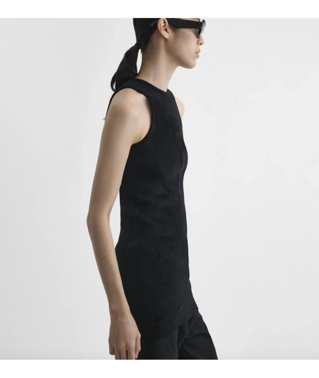 PHOEBE PHILO Черная шерстяная майка, фото 5