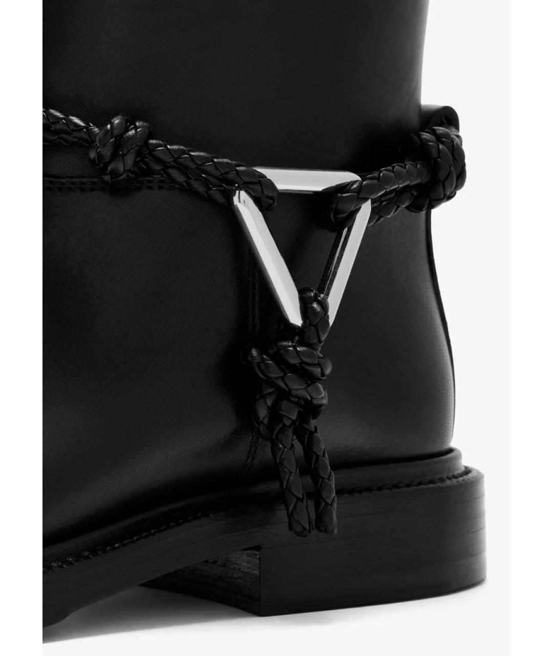 BOTTEGA VENETA Черные кожаные ботинки, фото 3