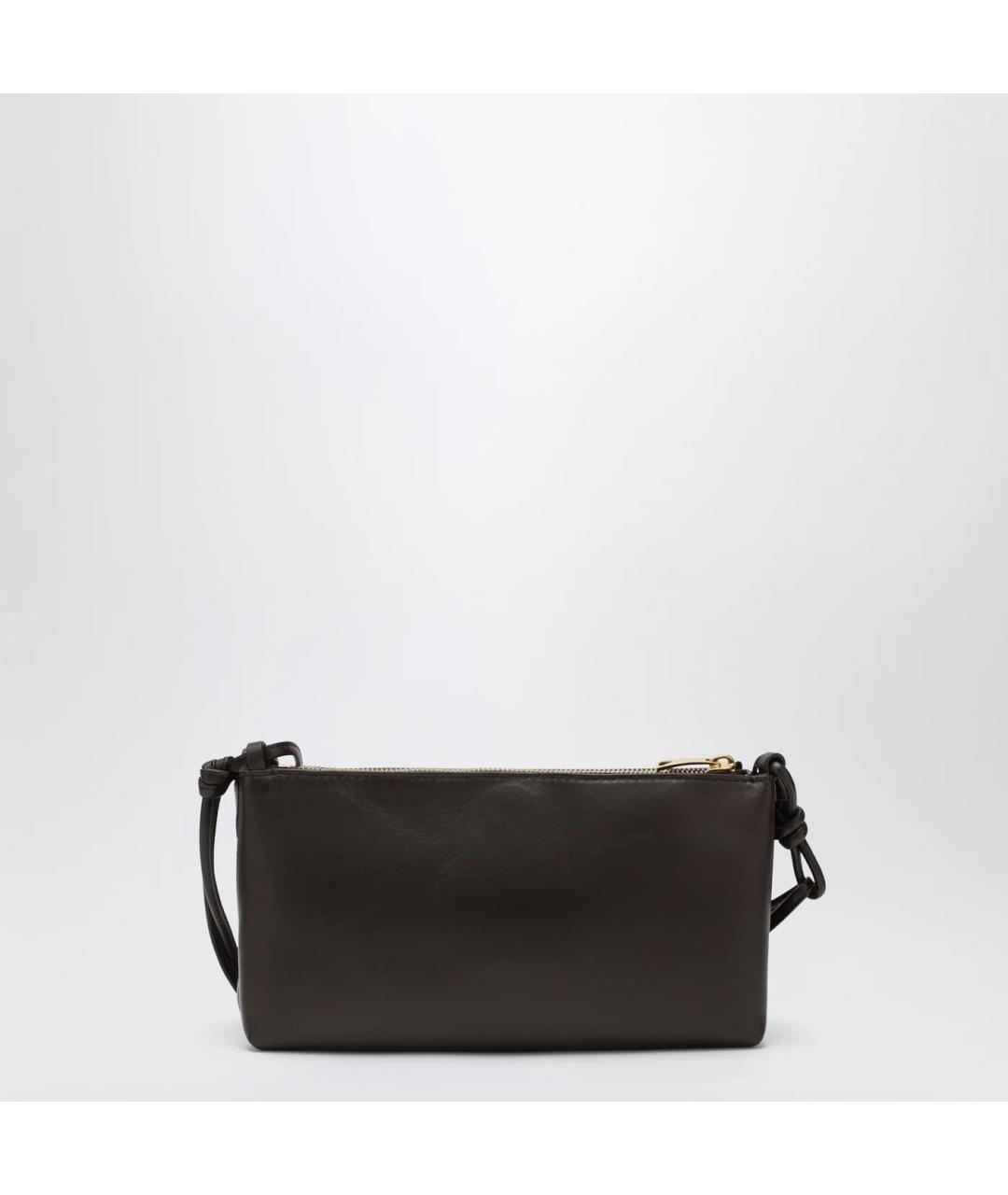 BOTTEGA VENETA Коричневая кожаная сумка через плечо, фото 3