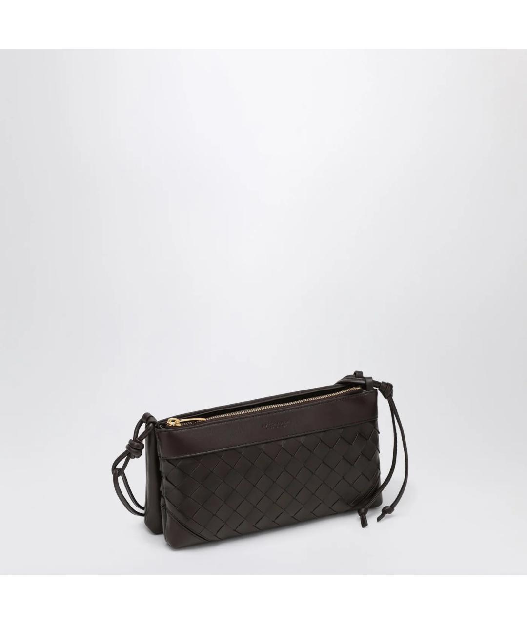 BOTTEGA VENETA Коричневая кожаная сумка через плечо, фото 2