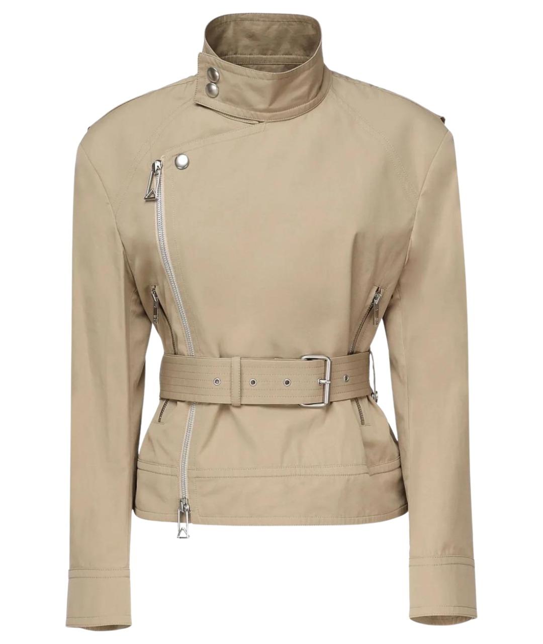 BOTTEGA VENETA Бежевая хлопковая куртка, фото 1