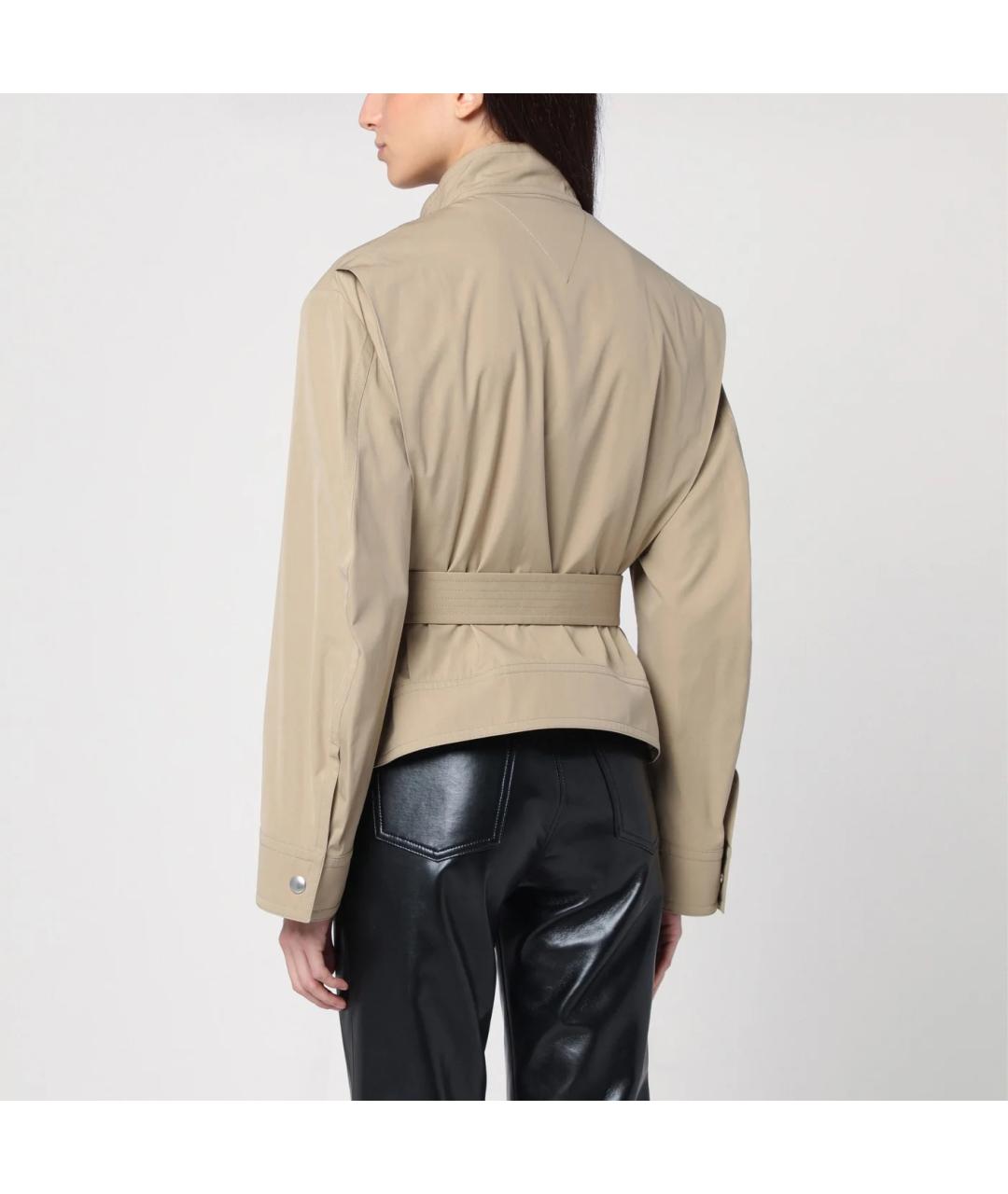 BOTTEGA VENETA Бежевая хлопковая куртка, фото 5