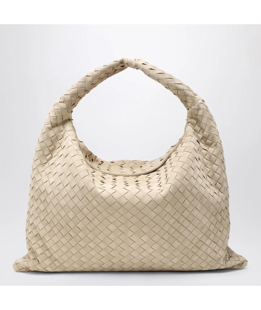BOTTEGA VENETA Бежевая замшевая сумка через плечо, фото 6