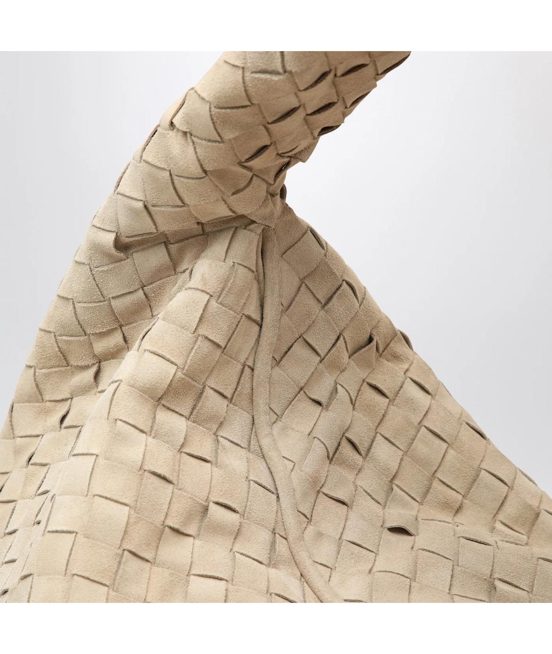BOTTEGA VENETA Бежевая замшевая сумка через плечо, фото 5