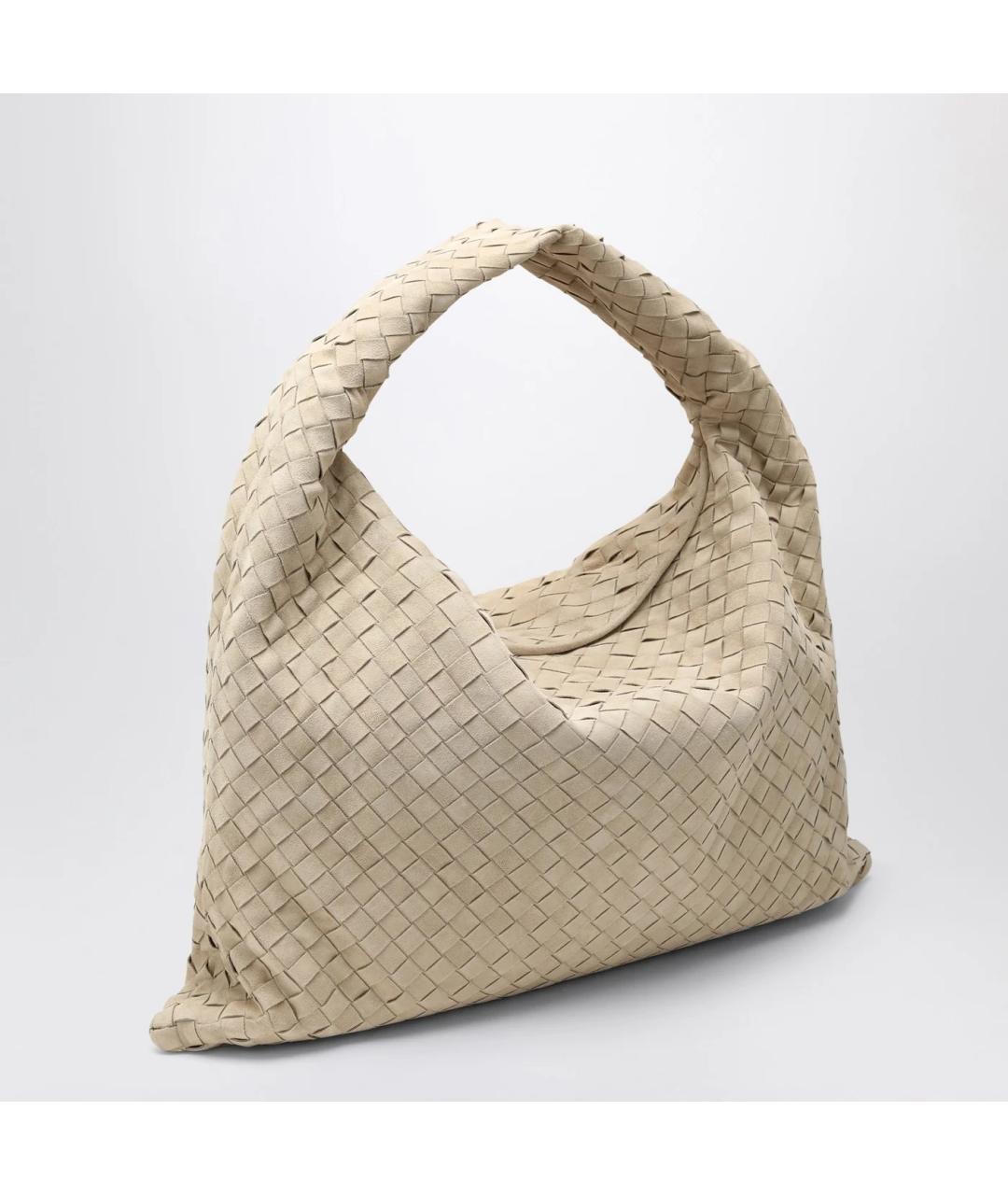 BOTTEGA VENETA Бежевая замшевая сумка через плечо, фото 2