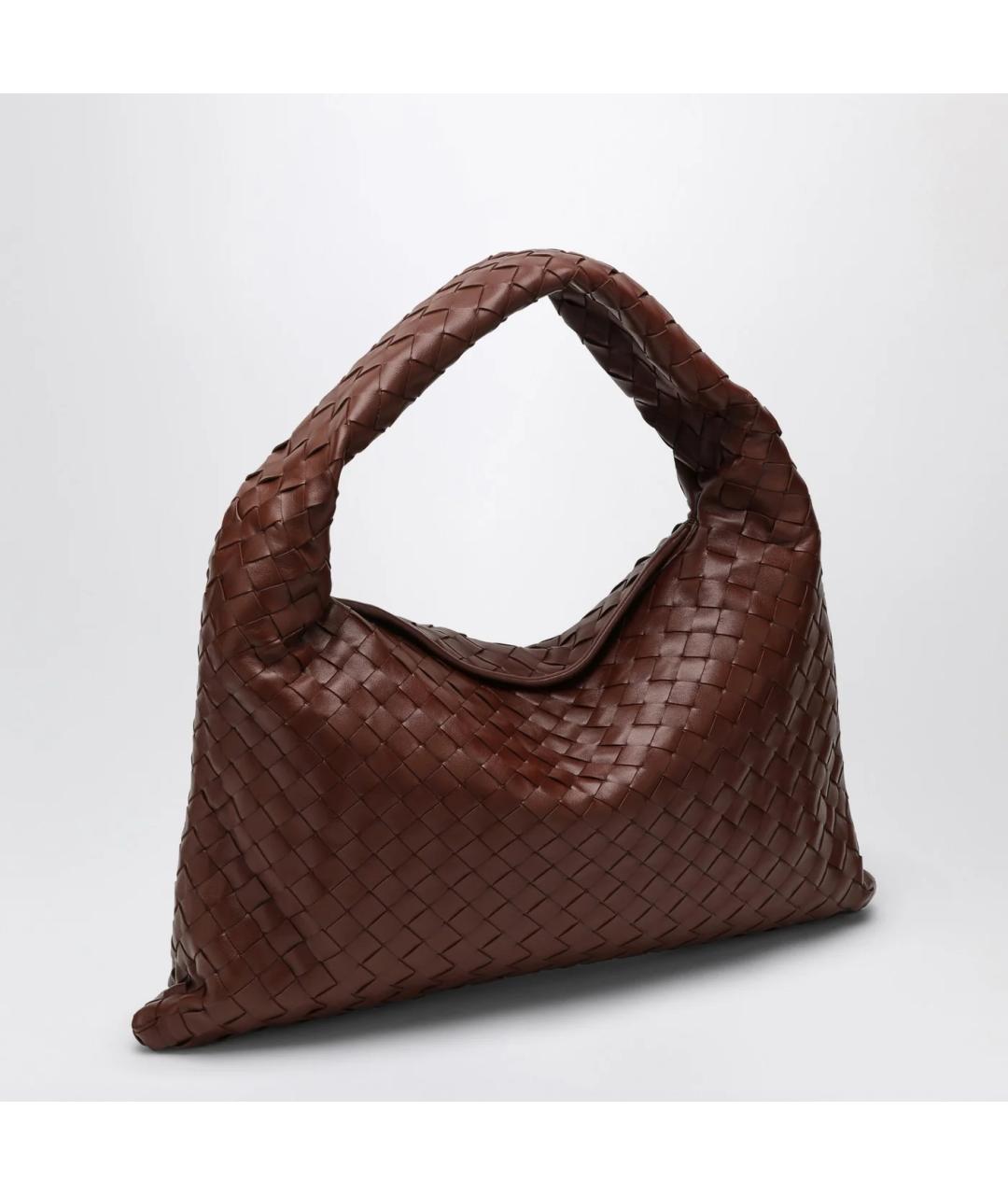 BOTTEGA VENETA Коричневая кожаная сумка через плечо, фото 2