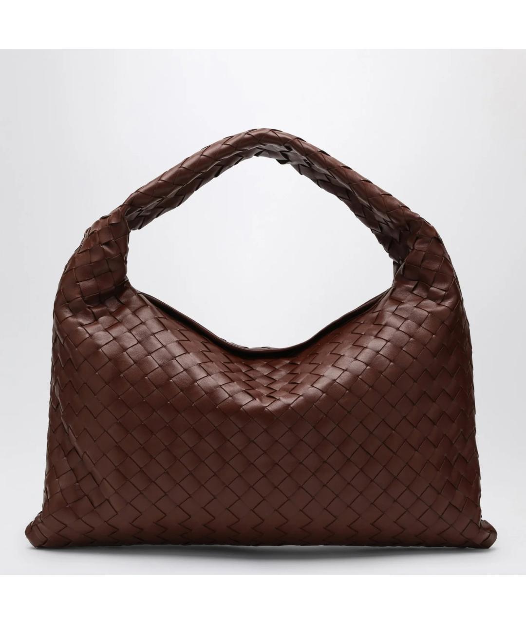 BOTTEGA VENETA Коричневая кожаная сумка через плечо, фото 6