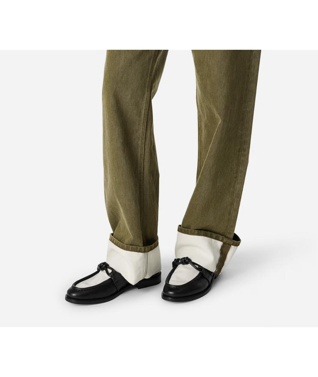 BOTTEGA VENETA Черные кожаные лоферы, фото 2